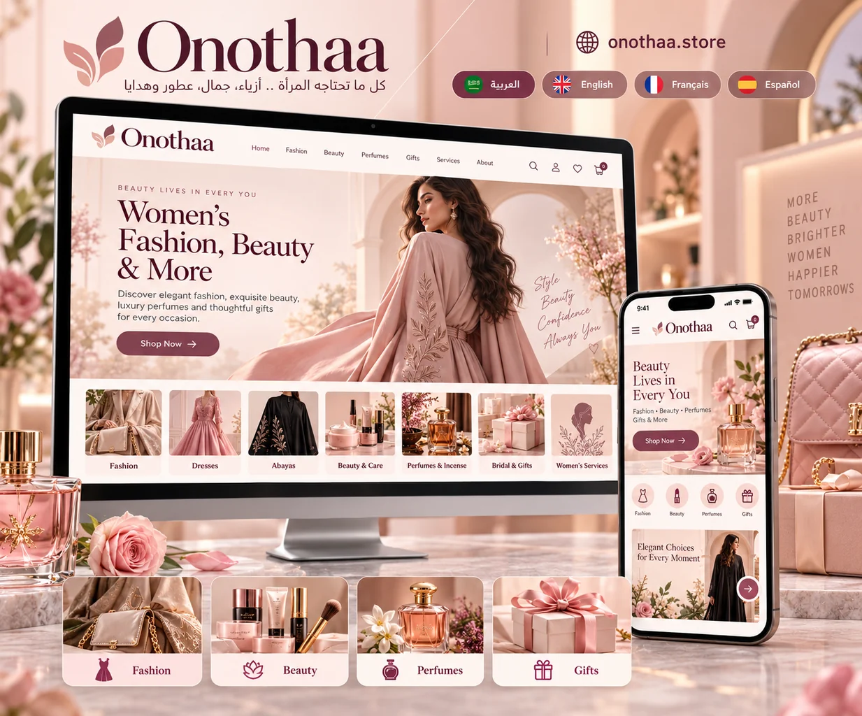 تصميم متجر Onothaa
